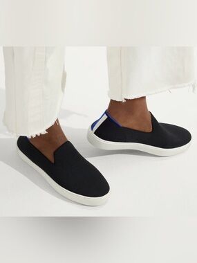 Rothy’s Original Slip On Sneaker in Black Solid